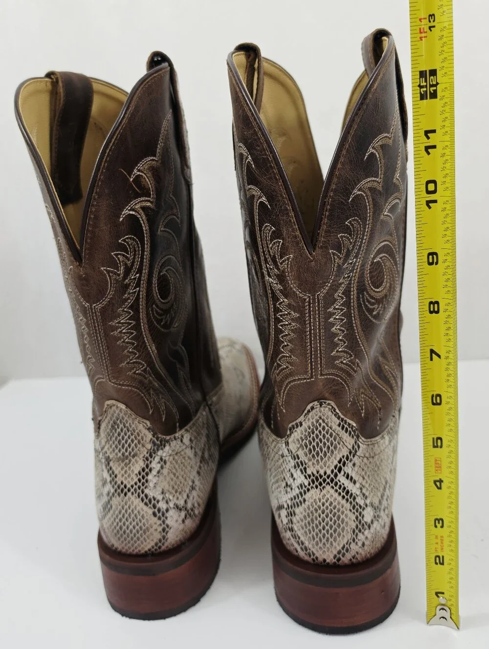 New Smoky Mountain Snakeprint Cowboy Boots